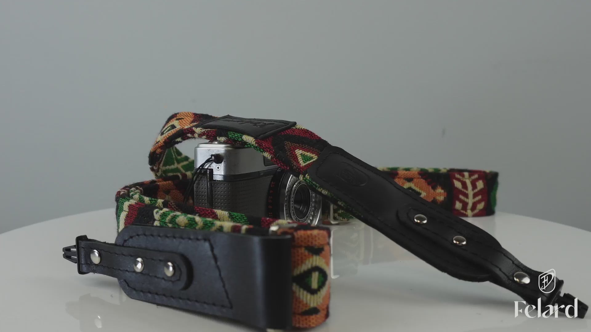 Felard camera strap gorry black smooth slim video