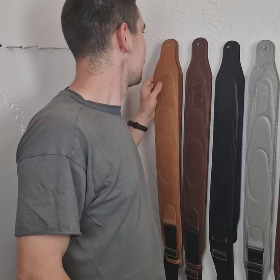 Wide bass guitar straps video