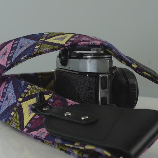 Triangal camera strap video