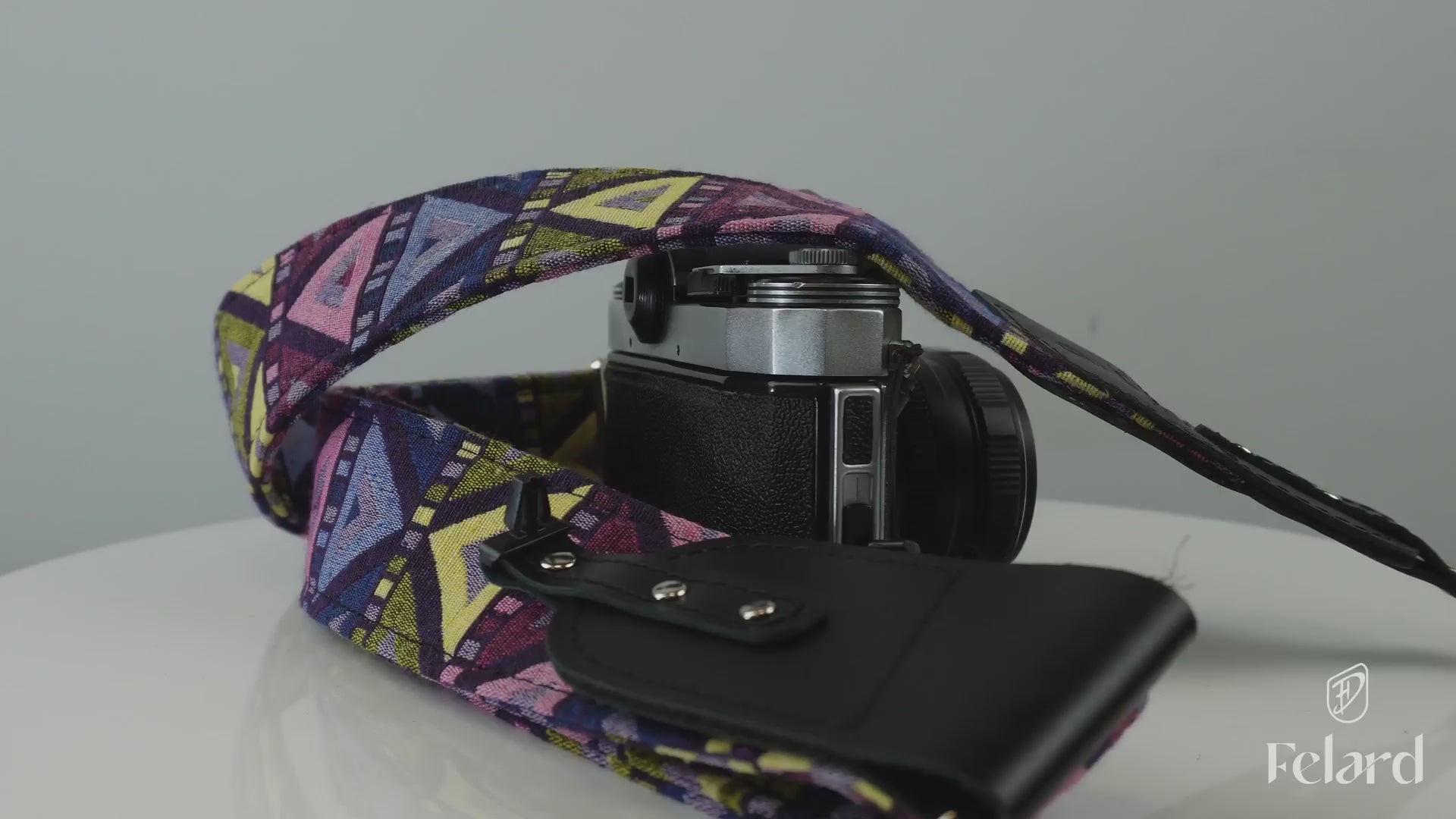 Triangal camera strap video