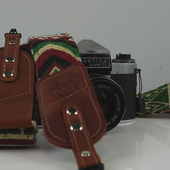 Felard camera strap gorry dark cognac matte video