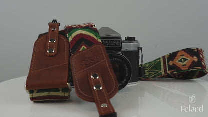 Felard camera strap gorry dark cognac matte video