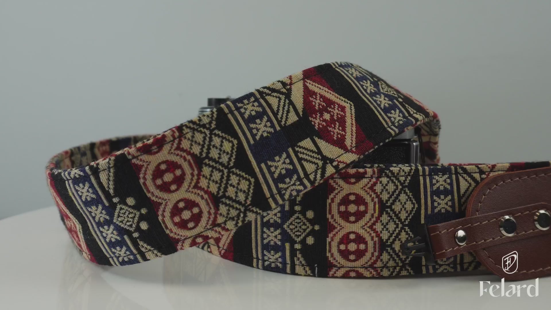 Tribal camera strap video