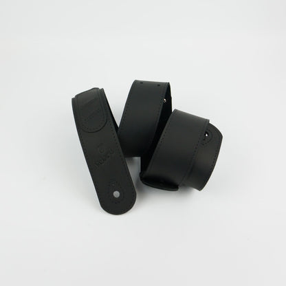 Minimalist leather guitar strap for everyday playing