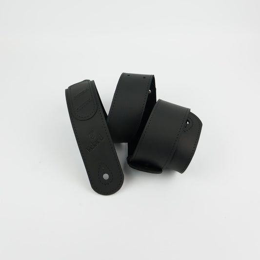 Minimalist leather guitar strap for everyday playing