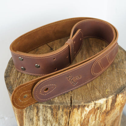 Stylish leather guitar strap for live performances